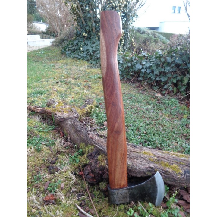 Hache De Viking Tomahawk Lame Acier Carbone Manche Bois PA882447 - Livraison Gratuite