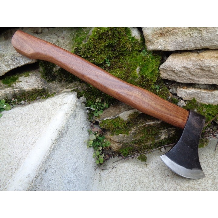 Hache De Viking Tomahawk Lame Acier Carbone Manche Bois PA882447 - Livraison Gratuite