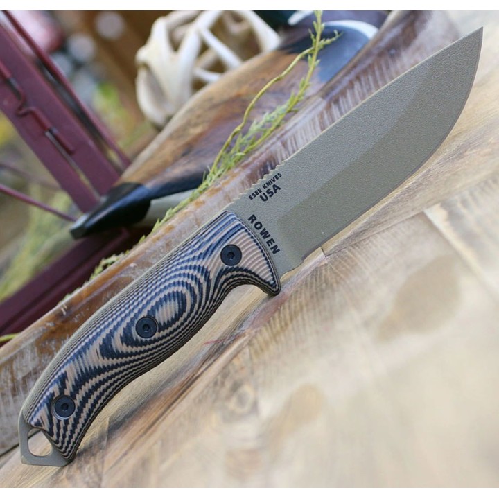 Couteau ESEE Esee-5 Dark Earth Manche Coyote Brown/Black G10 Acier Carbone 1095 Etui Kydex USA ES5PDE0005 - Livraison Gratuite