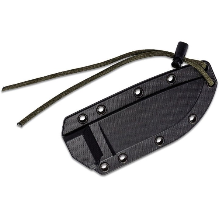 Couteau ESEE Esee-4 Venon Green Manche Neon/Black G10 Acier Carbone 1095 Etui Plastic USA ES4PVG007 - Livraison Gratuite