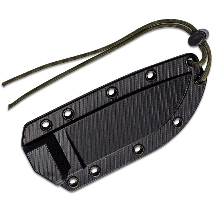 Couteau ESEE Esee-4 Dark Earth Manche G10 Lame Acier Carbone 1095 Etui Plastic USA ES4PDE001 - Livraison Gratuite