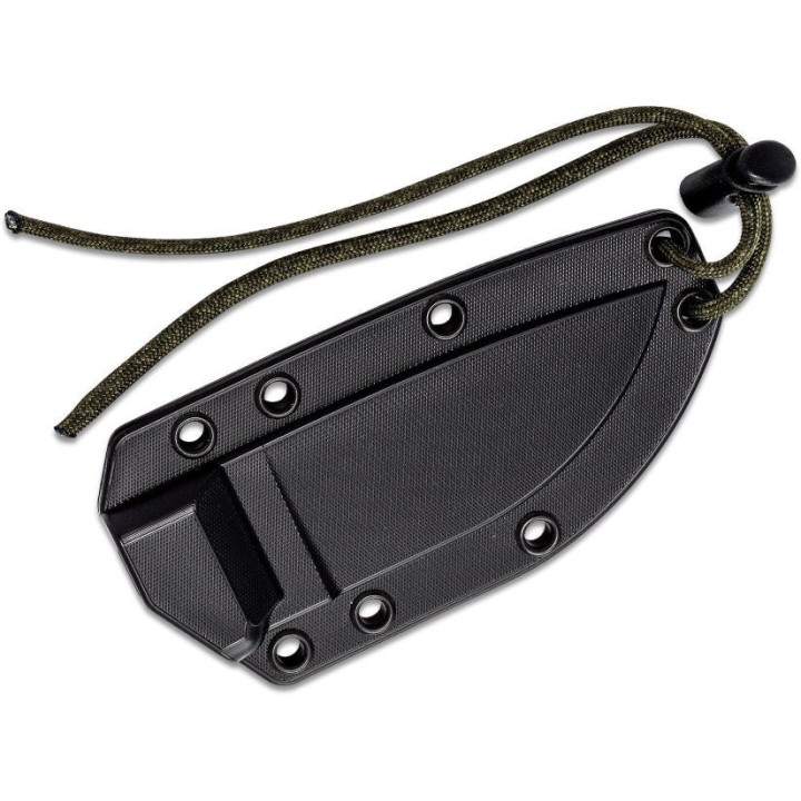Couteau ESEE Esee-3 Black Manche Black G10 Acier Carbone 1095 Etui Plastique Made USA ES3PMB001 - Livraison Gratuite