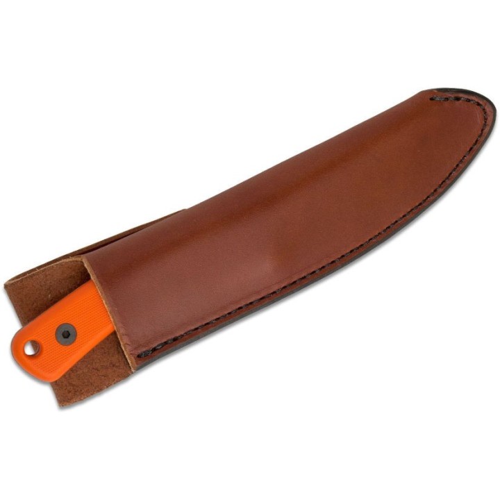 Couteau ESEE Ashley Game Orange Manche G10 Acier Carbone 1095 Etui Cuir Made USA ESAGKOR - Livraison Gratuite