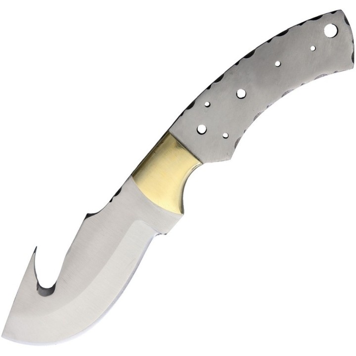 Lot de 2 Lames A Customiser Guthook Lame Acier Inox Garde en Laiton BL138 - Livraison Gratuite
