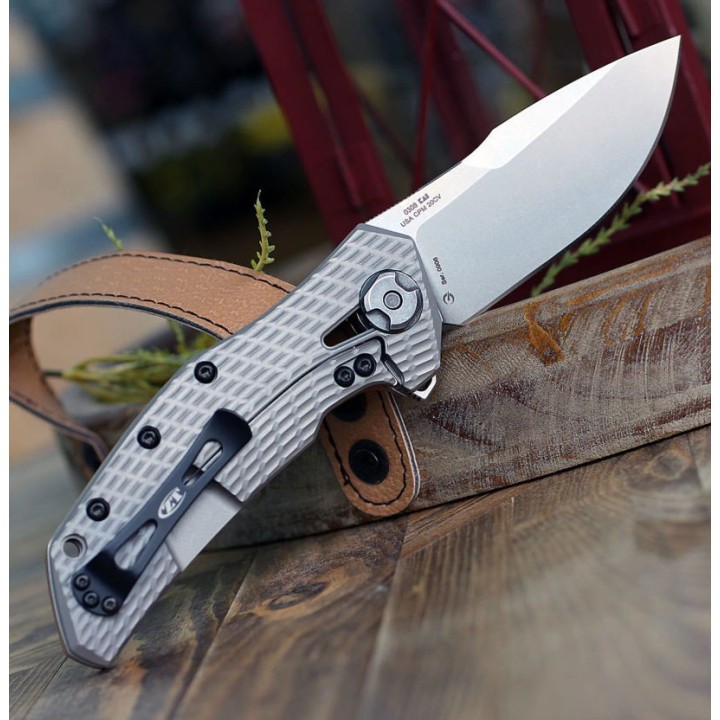 Couteau Zero Tolerance CPM-20CV Manche Coyote G10/Titane Framelock Clip Made USA ZT0308 - Livraison Gratuite