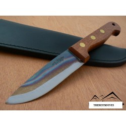 Couteau Bowie Fabrication Artisanale SVORD Nouvelle Zélande CARBONE 1095 Manche Bois SVDP - Livraison Gratuite