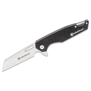 Couteau Smith&Wesson Sideburn Lame Acir 8Cr13MoV Manche G10 Linerlock Clip SW1122568 - Livraison Gratuite