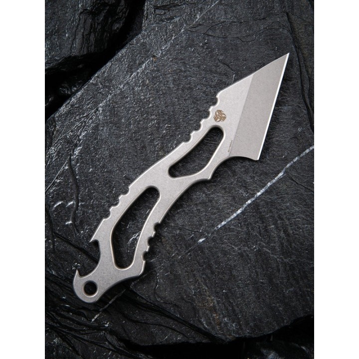 Couteau Civivi Kiri EDC Gray Lame Acier 9Cr18MoV Manche Acier Etui Kydex CIVC2001A - Livraison Gratuite