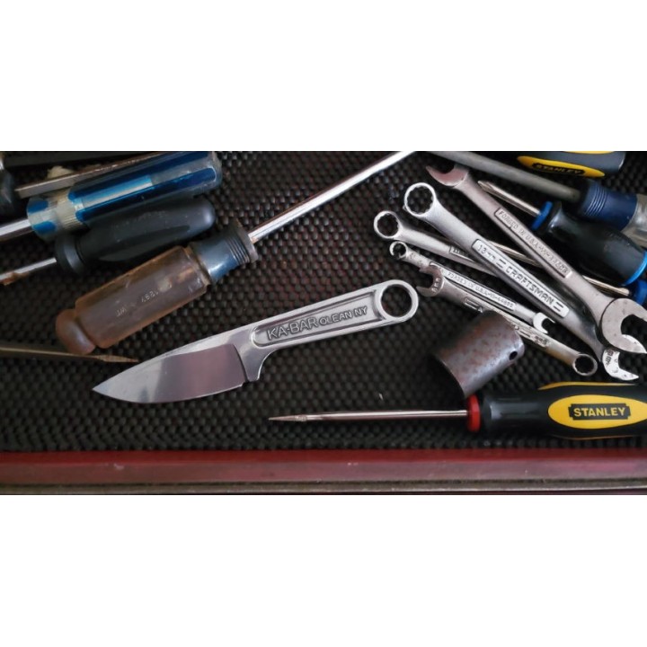 Couteau KA-BAR 1119 Wrench Acier Carbone 425 Etui Plastique Made USA KA1119 - Livraison Gratuite