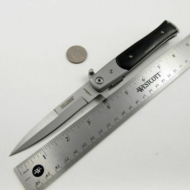 Lot de 2 Couteau Mafia Milano Tac Force A/O Lame Acier Inox Manche Bois Linerlock Clip TF428BW - Livraison Gratuite