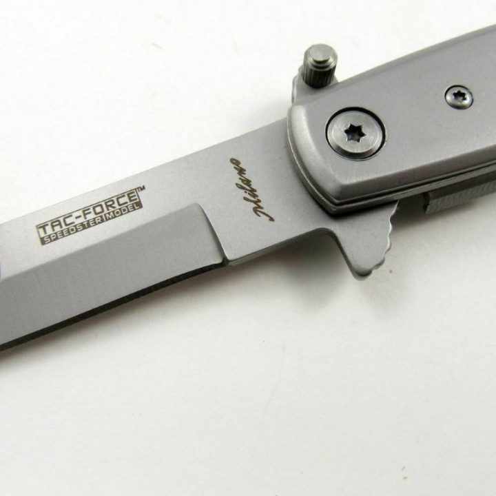 Lot de 2 Couteau Mafia Milano Tac Force A/O Lame Acier Inox Manche Bois Linerlock Clip TF428BW - Livraison Gratuite