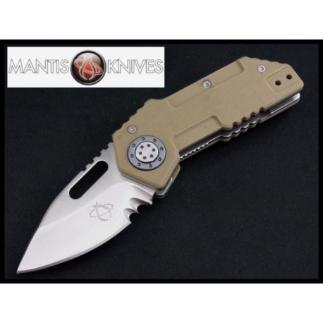 Couteau Mantis Tough Tony. 3 1/2" clos Acier CPM-440V G-10 Handle MANMT9D - Livraison Gratuite