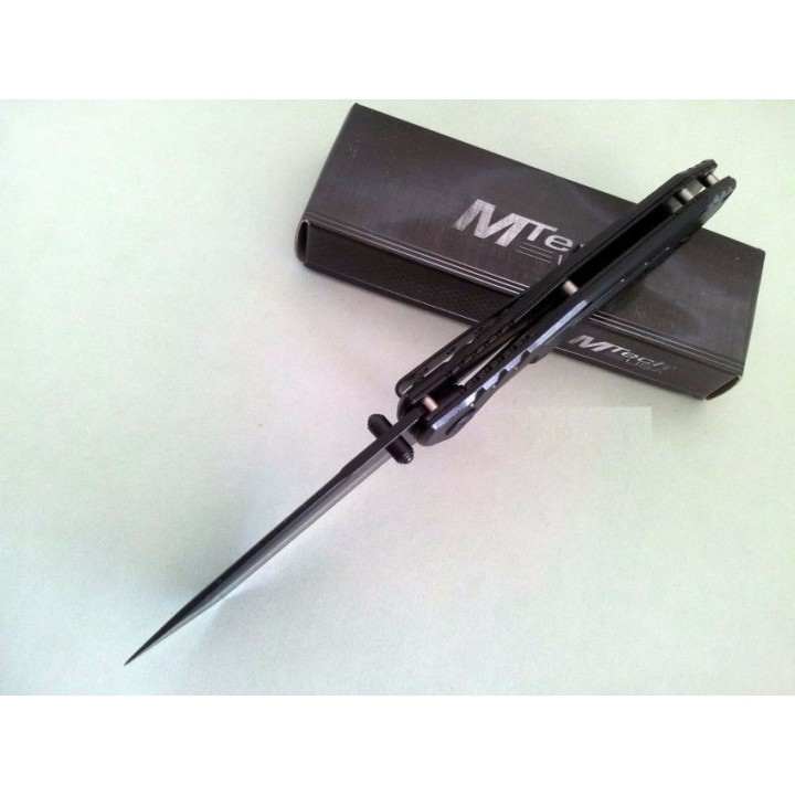 Couteau Mtech Tactical Tanto Lame Acier 440 Manche Acier Linerlock Clip MT378 - Livraison Gratuite