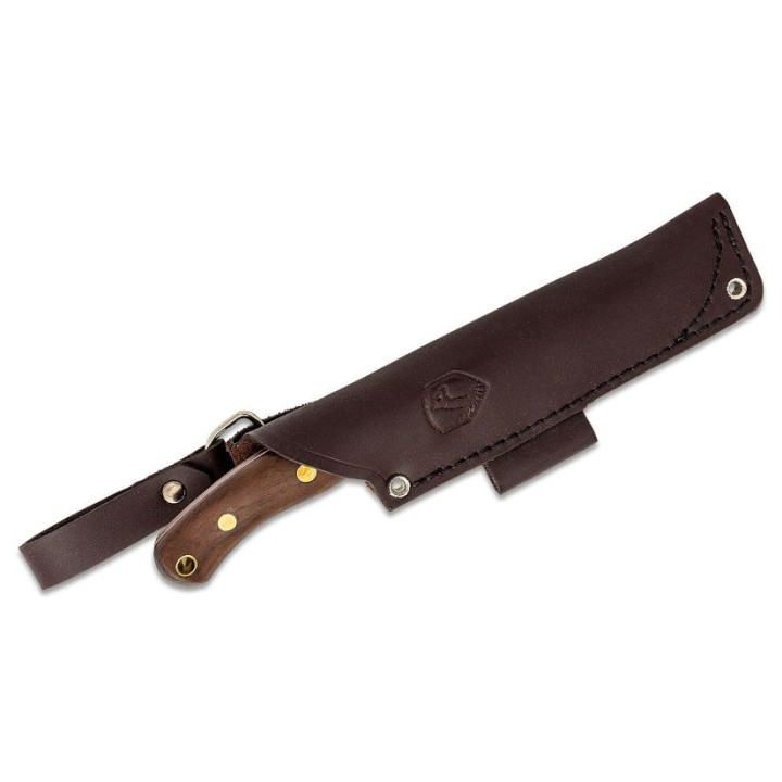 Couteau Condor Bisonte Lame Acier Carbone 1095 Manche Noyer Etui CUir Made El Salvador CTK395447HC - Livraison Gratuite