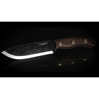 Couteau Condor Bisonte Lame Acier Carbone 1095 Manche Noyer Etui CUir Made El Salvador CTK395447HC - Livraison Gratuite