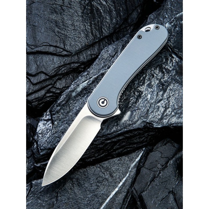 Couteau CIVIVI C907B Elementum Gray Lame Acier D2 Manche G-10 Linerlock Clip CIVC907B - Livraison Gratuite