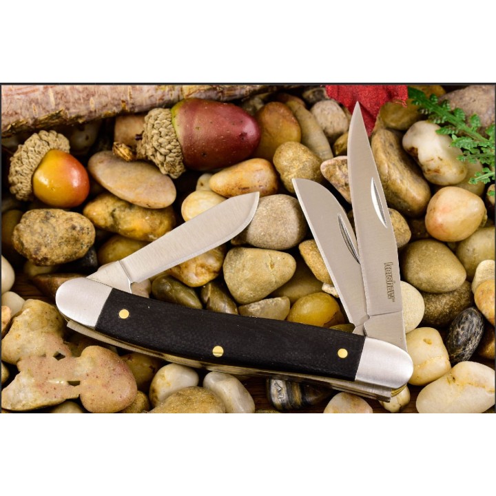 Couteau Kershaw Brandywine Slip Joint Lames Acier 7Cr17MoV Manche G10 KS4382 - Livraison Gratuite