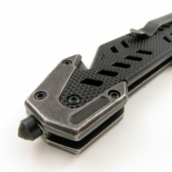 Couteau USMC Marines Rescue A/O Lame Tanto Acier Inox Manche Alum Linerlock Clip USMA1052SW - Livraison Gratuite