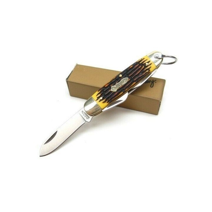 Couteau Schrade Uncle Henry Traditional Scout Multi-Tool Lame Acier 7Cr17MoV SCH23UH - Livraison Gratuite