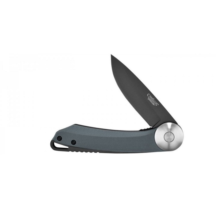 Couteau Camillus Cirque Slate Blue/Gray Lame Acier AUS-8 Manche G10 Linerlock Clip CM19641 - Livraison Gratuite