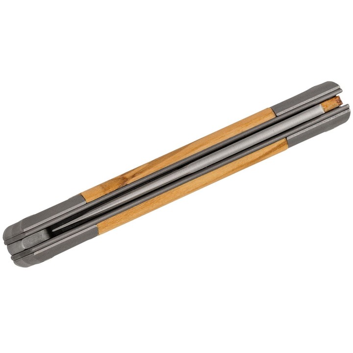 Couteau LionSteel BestMan BM2 Lame Acier M390 Manche Olive/Titane Made Italy LSTBM2UL - Livraison Gratuite