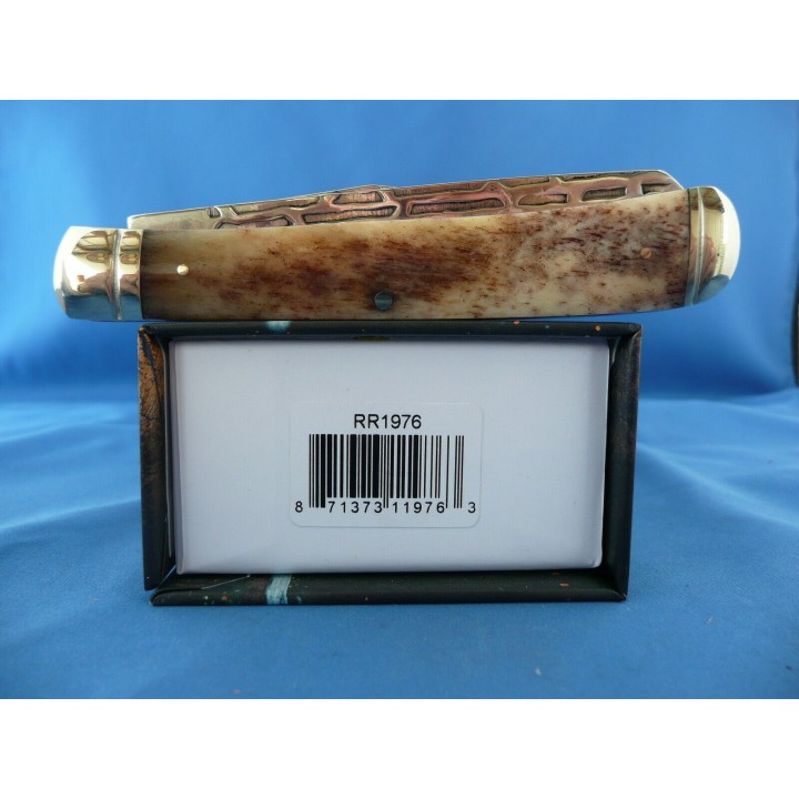 Couteau Canif Rough Rider Heavy Forge Trapper 2 Lames Acier Carbone Manche Os RR1976 - Livraison Gratuite