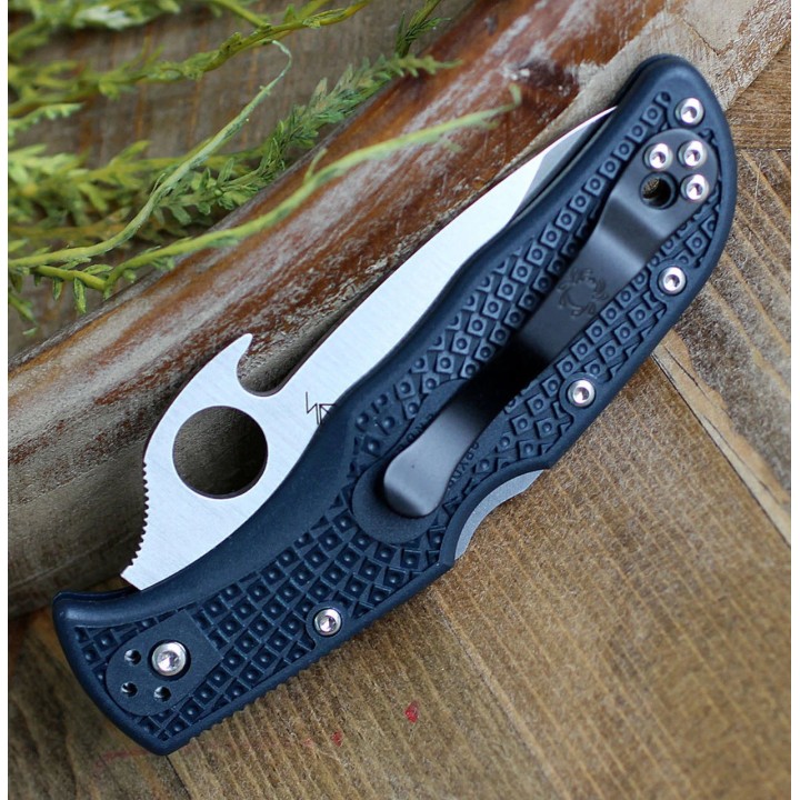 Couteau Spyderco Endela Emerson Opener Lame Acier VG-10 Manche FRN Made Japan SC243PGYW - Livraison Gratuite