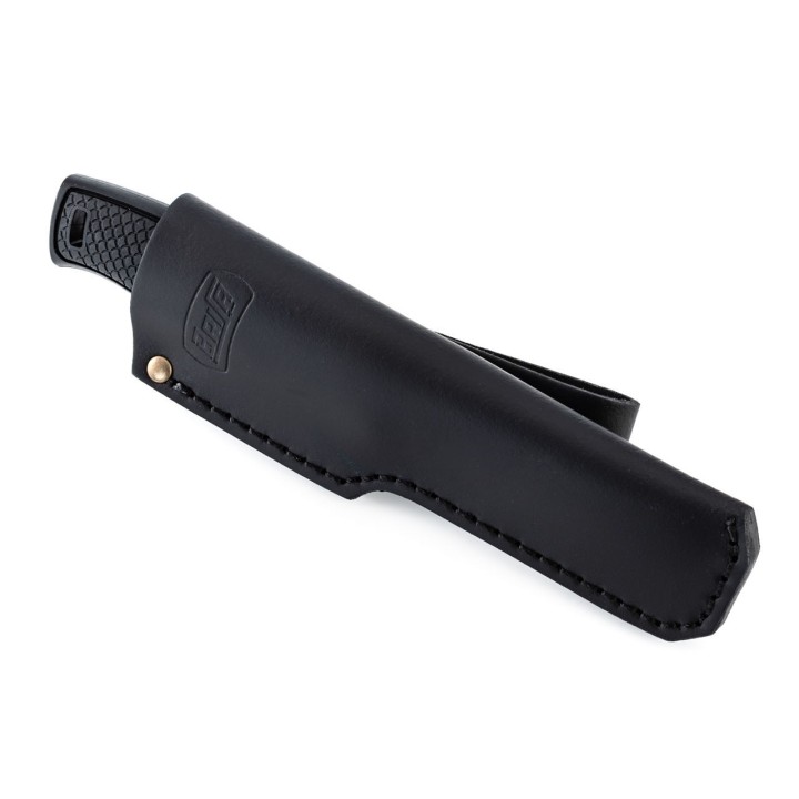 Couteau Brisa Hiker 95 Scandi Lame Acier 12C27 Manche FRN Etui Cuir Made Finland BRI23001 - Livraison Gratuite