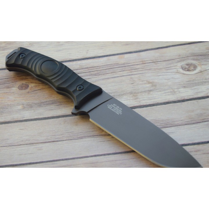 MT2070C Couteau De Survie Bushcraft Mtech Acier 440 Gray Manche FRN Etui Nylon - Livraison Gratuite
