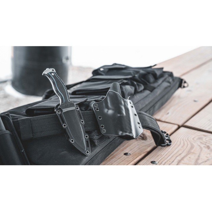 Couteau Smith&Wesson M&P Officer Lame Acier 8Cr13MoV Manche G10 Etui Abs SW1122582 - Livraison Gratuite