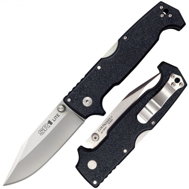 Couteau Cold Steel SR1 Lite Clip Point Lame Acier 8Cr13MoV Manche Griv-Ex Lockback Clip CS62K1 - Livraison Gratuite