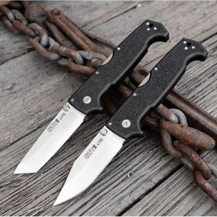 Couteau Cold Steel SR1 Lite Clip Point Lame Acier 8Cr13MoV Manche Griv-Ex Lockback Clip CS62K1 - Livraison Gratuite