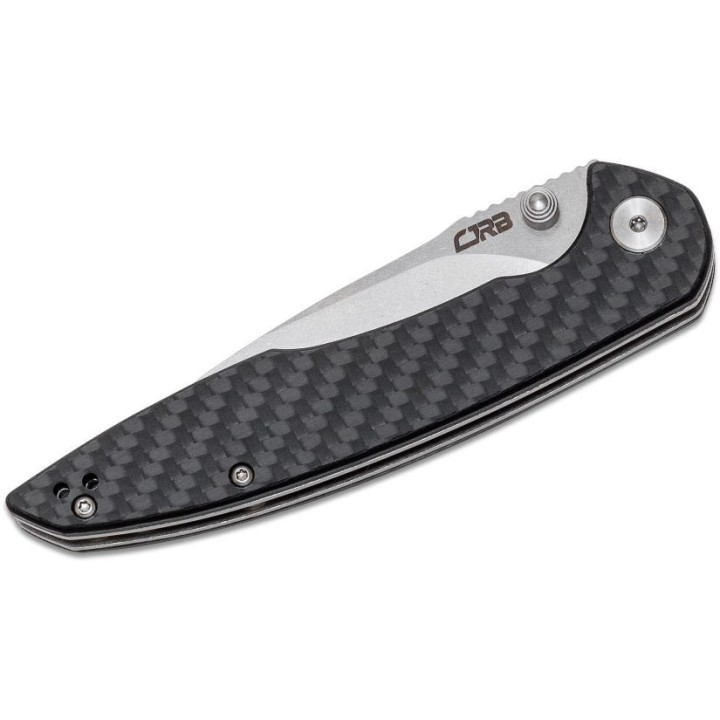 Couteau CJRB Cutlery Centros Carbon Fiber Lame Acier D2 Manche G10 Clip J1905CF - Livraison Gratuite