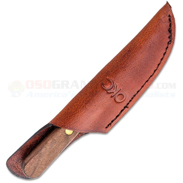 Couteau De Survie Old Hickory Bird and Trout Lame Carbone 1095 Manche Bois Etui Cuir USA OH7027 - Livraison Gratuite