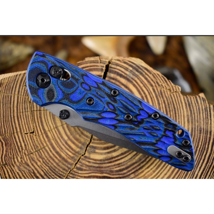 Couteau Hogue Deka ABLE Lock Blue Lame Acier CPM-20CV Manche G10 Clip Made USA HO24273 - Livraison Gratuite