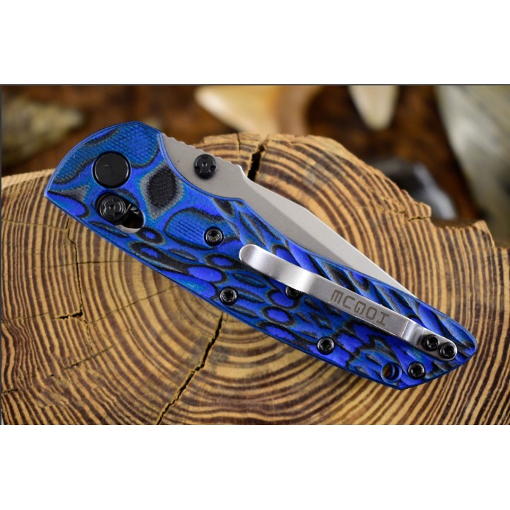 Couteau Hogue Deka ABLE Lock Blue Lame Acier CPM-20CV Manche G10 Clip Made USA HO24273 - Livraison Gratuite