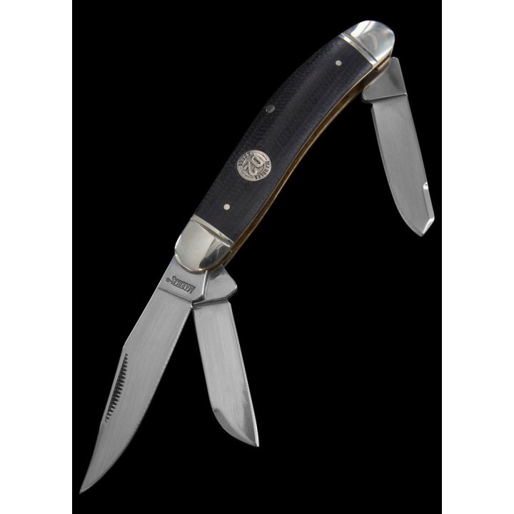 Couteau Marbles Sowbelly D2 2 Lames Acier D2 Manche Micarta MR431 - Livraison Gratuite