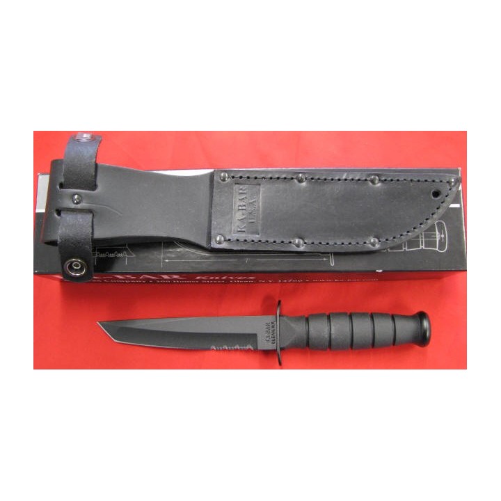 Couteau Tanto SHORT KA BAR-KA1255 TACTICAL HOUSSE CUIR