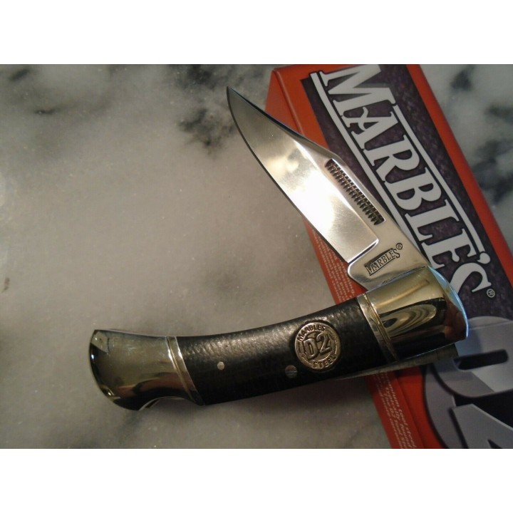 Couteau Marbles Lockback D2 Lame Acier D2 Manche Micarta MR432 - Livraison Gratuite