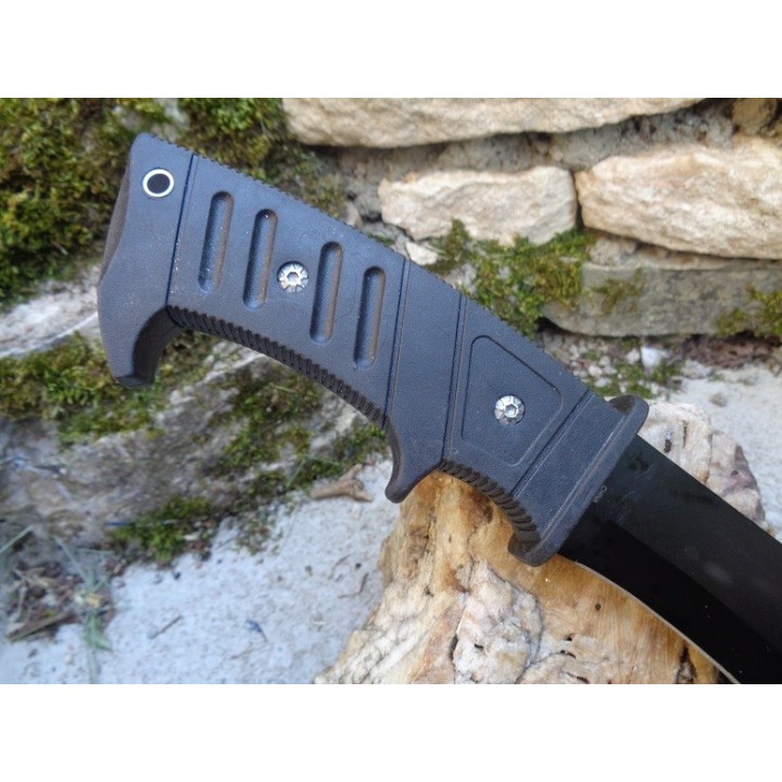 Couteau Kukri Bowie Frost Cutlery Lame Acier 3Cr13 Manche Abs Etui Nylon FTX25B - Livraison Gratuite