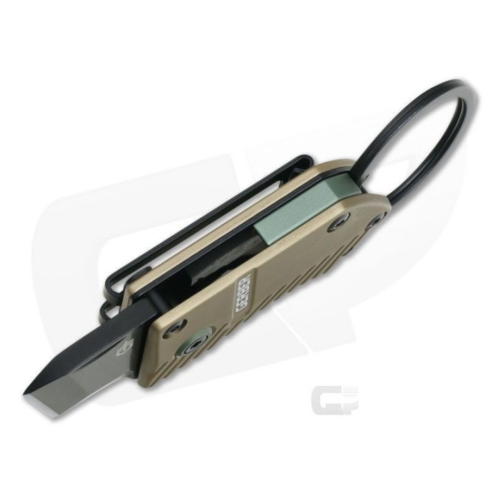G1692 Gerber Key Note Linerlock Coyote Brown Aluminium 5Cr13MoV - Livraison Gratuite