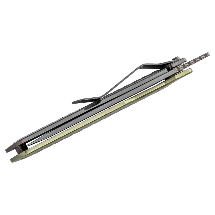 Couteau Gerber Ayako Tanto Green Lame Acier 7Cr17MoV Manche Aluminium/Acier G1690 - Livraison Gratuite