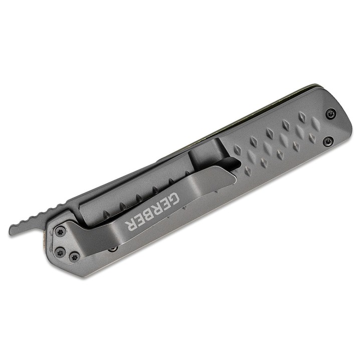 Couteau Gerber Ayako Tanto Green Lame Acier 7Cr17MoV Manche Aluminium/Acier G1690 - Livraison Gratuite