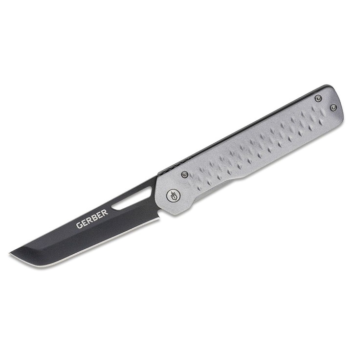 Couteau Gerber Ayako Tanto Silver Lame Acier 7Cr17MoV Manche Aluminium/Acier G1689 - Livraison Gratuite