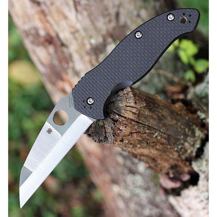 Couteau Spyderco Canis Compression Lock Lame Acier S30V Manche Fibre Carbone/G10 Clip SC248CFP - Livraison Gratuite
