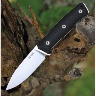 Couteau LionSTEEL B35 Black Lame Acier Sleipner Manche G10 Etui Cuir Made Italy LSTB35GBK - Livraison Gratuite