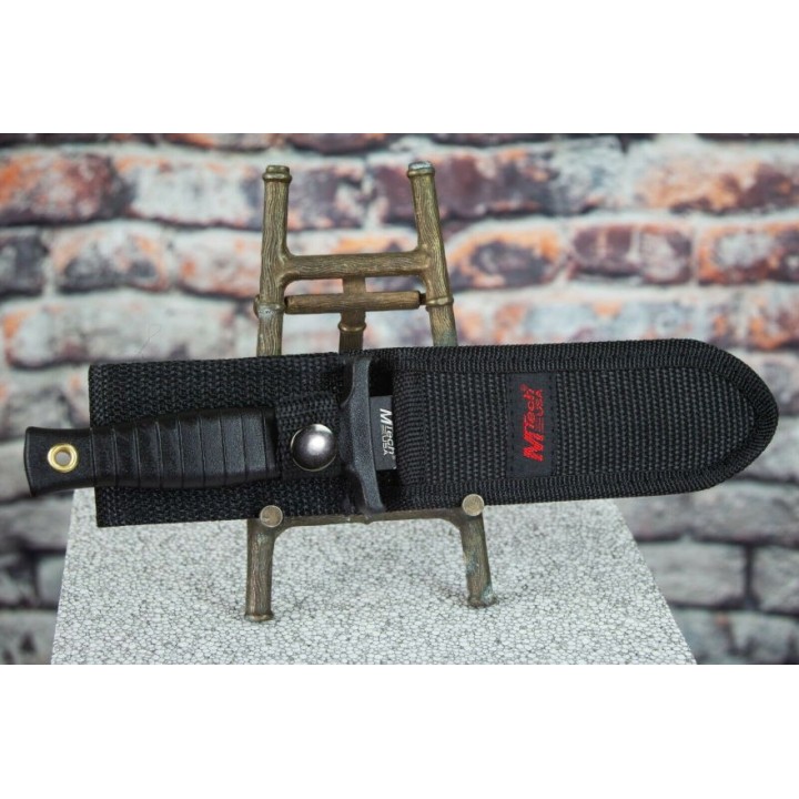 MT097 Dague Couteau de Combat Botte Lame Acier Inox Manche Abs Etui Nylon - Livraison Gratuite