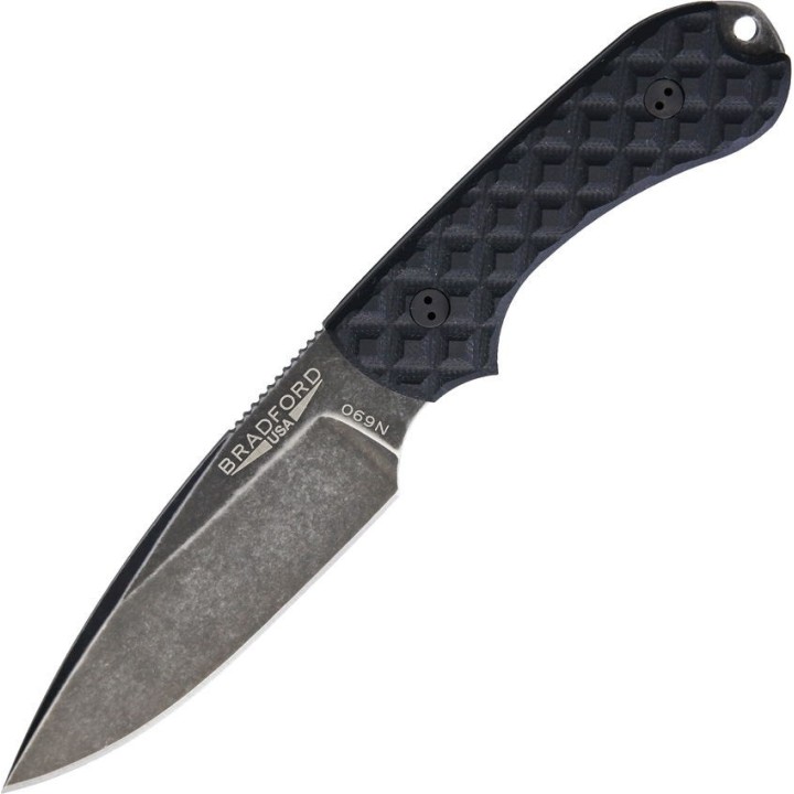 BRAD3FE001N Couteau Bradford Knives Guardian 3 Acier N690 Manche G10 Etui Cuir USA - Livraison Gratuite