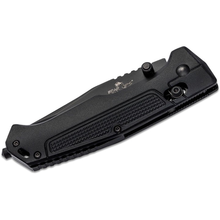BC500AIBKB Couteau Bear Ops Rancor IV Slide Lock Lame Acier 14C28N Manche Aluminium Made USA - Livraison Gratuite