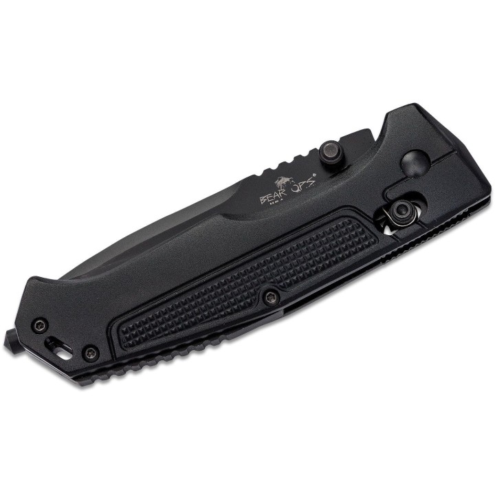 BC560AIBKB Couteau Bear Ops Rancor IV Slide Lock Tanto Lame Acier 14C28N Manche Alu Made USA - Livraison Gratuite